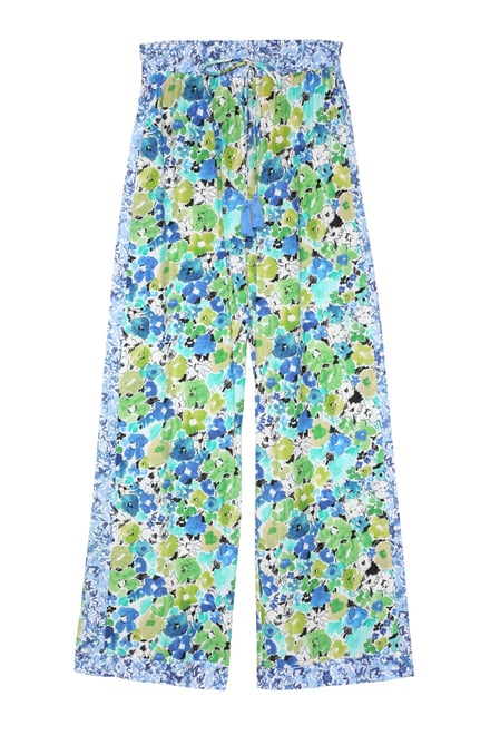 Patterned Matched Trousers Green