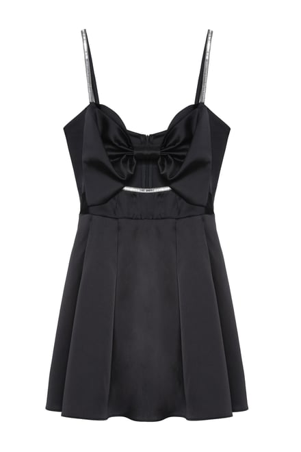 Detailed Midi Dress Black